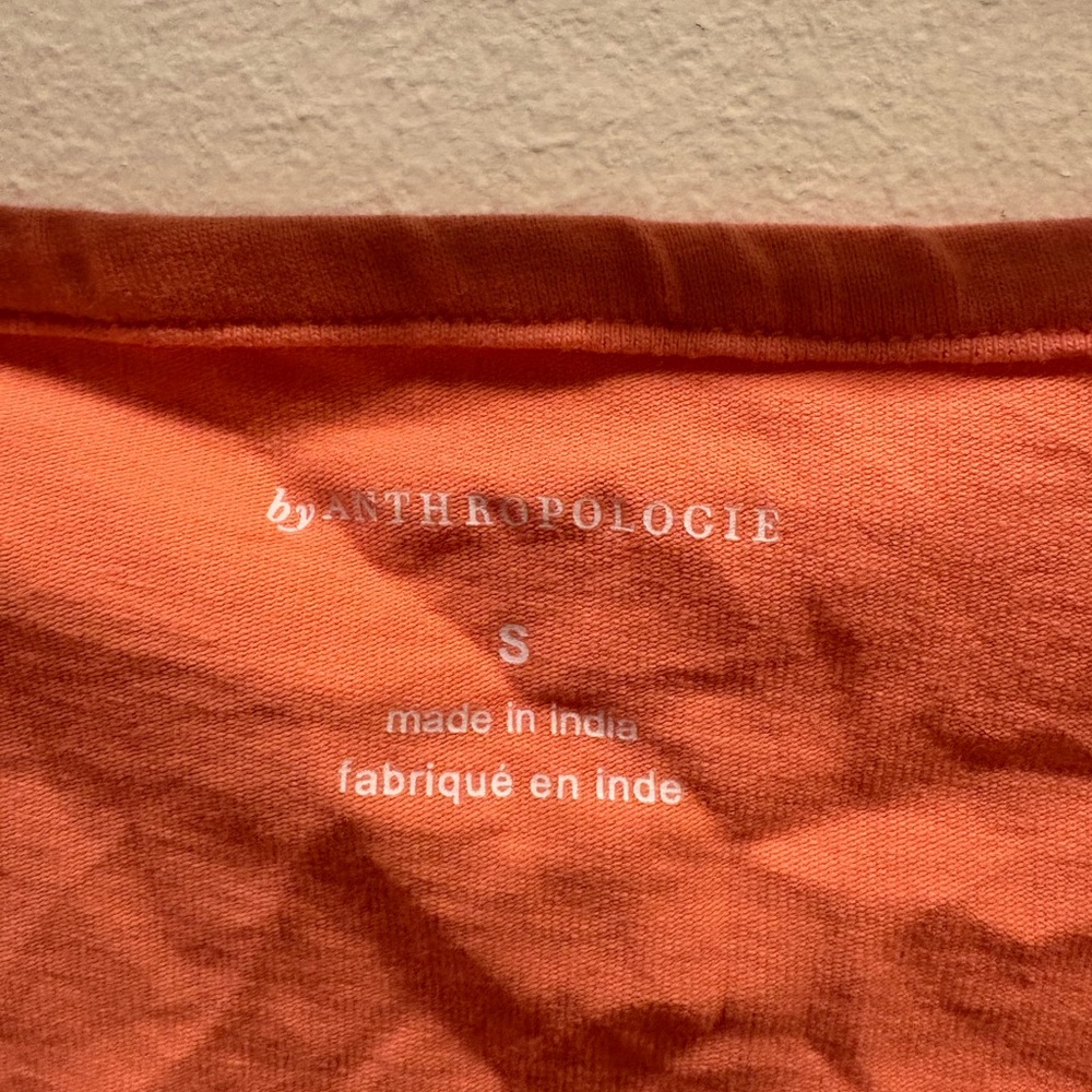 Anthropologie Coral Puff-Sleeve Wrap Top - Picture 5 of 8